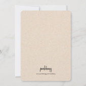 田園風花柄のレディバグと蝶のウェディング招待状 招待状 (裏面)