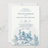 田園 トワ・ド・ジュイ 結婚式 招待状 (正面)