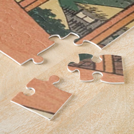 田川広重のリセフィールドと鳥の町 ジグソーパズル (側面)