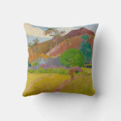 田火田風景（Paul Gaugin著） クッション (裏面)