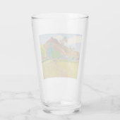 田火田風景（Paul Gaugin著） タンブラーグラス (裏面)