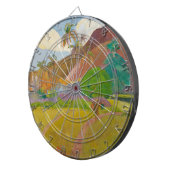 田火田風景（Paul Gaugin著） ダーツボード (正面右)