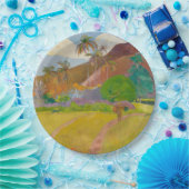 田火田風景(Paul Gaugin著) ペーパープレート (パーティー)