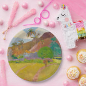 田火田風景(Paul Gaugin著) ペーパープレート (パーティー)