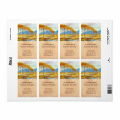 田畑秋の風新潟県日本 ラベル (フルシート)