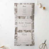 田素朴舎の花は一つの花に三つ結婚に折る 三つ折り招待状 (内部)