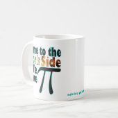 田舎くさい人の側面に来られて、私達はPiを有します コーヒーマグカップ (正面左)