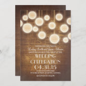 田舎で行われる結婚式の招待状 招待状 (正面/裏面)