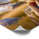 田舎に住むドイツ素朴人の羊飼い ポスター (角)