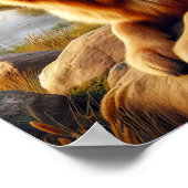 田舎に住むドイツ素朴人の羊飼い ポスター (角)