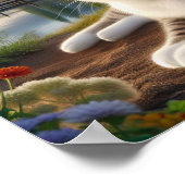 田舎に住む短気な飼い猫 ポスター (角)