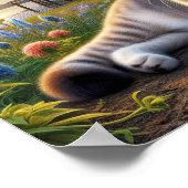 田舎に住む短気な飼い猫 ポスター (角)