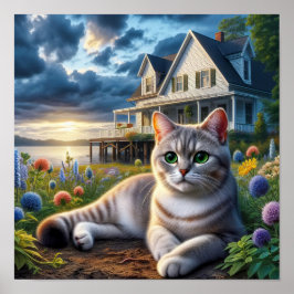田舎に住む短気な飼い猫 ポスター