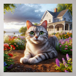 田舎に住む短気な飼い猫 ポスター