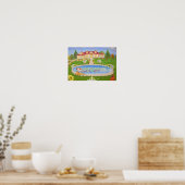 田舎のかわいい家 ポスター (キッチン)