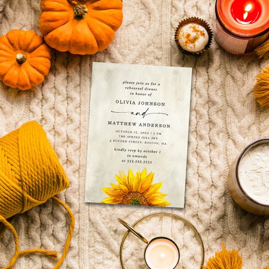 田舎のひまわり。素朴フローラリハーサル 招待状