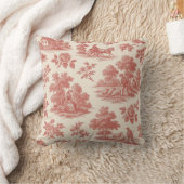 田舎のウィスパーズ – Red Toile Throw Pill クッション (ブランケット)