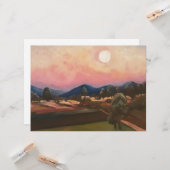 田舎のカードの月明かり カード (正面/裏面インサイチュ)