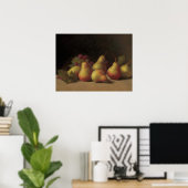 田舎のキッチンパール – 絵画 still life's ポスター (ホームオフィス)