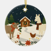 田舎のクリスマスのぬくもり オーナメント (正面)