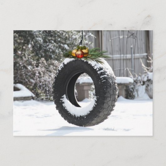 田舎のクリスマス シーズンポストカード (正面)