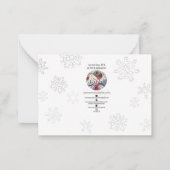 田舎のクリスマス ノートカード (裏面)