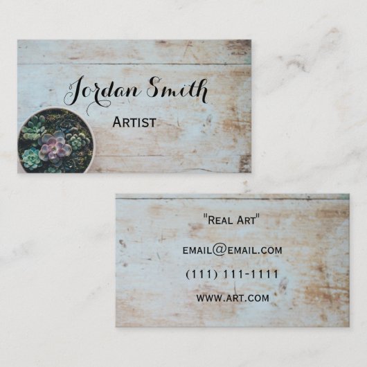 田舎のサボテンの名刺 名刺 (正面/裏面)