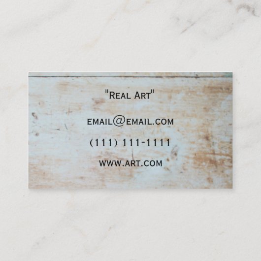 田舎のサボテンの名刺 名刺 (裏面)