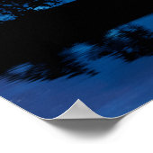 田舎のシュールレアル・ナイト・スカイの馬 ポスター (角)