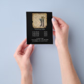 田舎のダマスク西部のカウボーイ チラシ (手)