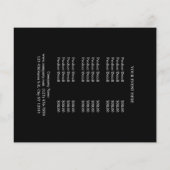 田舎のダマスク西部のカウボーイ チラシ (裏面)