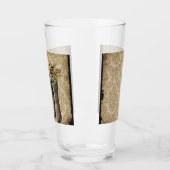 田舎のダマスク西部のカウボーイ·ブーツ タンブラーグラス (左)