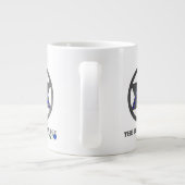 田舎のバッジ 白いコーヒーマグ ジャンボコーヒーマグカップ (裏面)