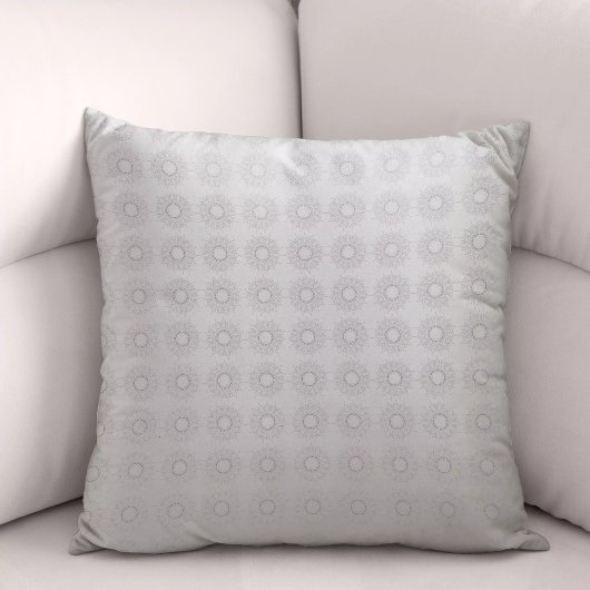 田舎のパタ落ちたーンへの小さな白いフローラ クッション