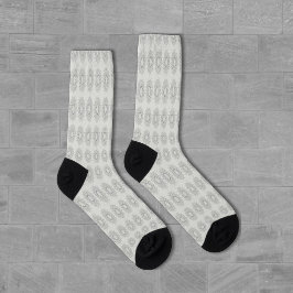 田舎のパタ落ちたーンへの小さな白いフローラ ソックス