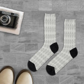 田舎のパタ落ちたーンへの小さな白いフローラ ソックス