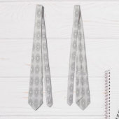 田舎のパタ落ちたーンへの小さな白いフローラ ネクタイ