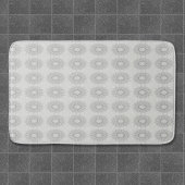 田舎のパタ落ちたーンへの小さな白いフローラ バスマット