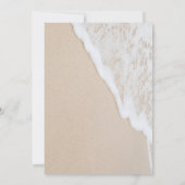 田舎のビーチでのリタイアメントパーティー 招待状 (裏面)