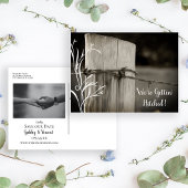 田舎のフェンスのポスト牧場の結婚式の日付を保存 案内ポストカード