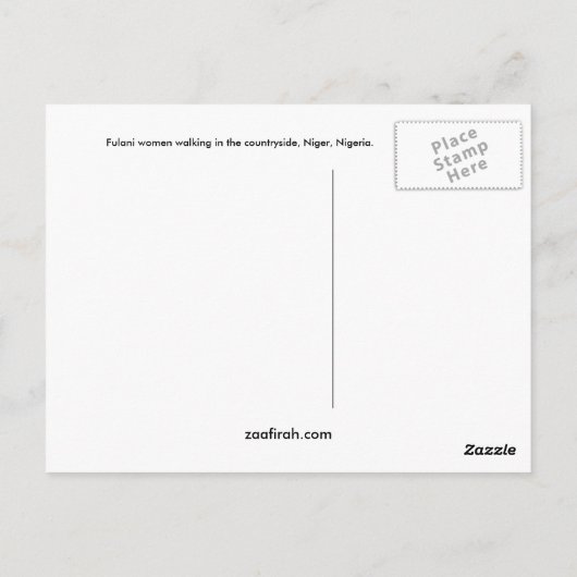 田舎のフラニウーマン ポストカード (裏面)