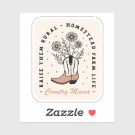 田舎のママ母ママ家庭で農場の生活の美学 シール