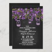 田舎のメイソン·ジャルクボードのリハーサルディナー 招待状 (正面/裏面)