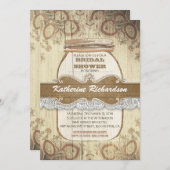 田舎のメイソン·ジャー·ブライダルシャワー 招待状 (正面/裏面)