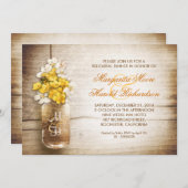 田舎のメイソン·ジャー·リハーサル·ディナー·招待状 招待状 (正面/裏面)