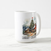 田舎のメリークリスマス カントリースタイル コーヒーマグカップ (正面右)