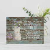 田舎のラベエレガントンダーヴィンテージ誕生パーティー 招待状 (スタンド正面)