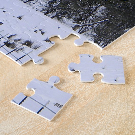 田舎の冬….. ジグソーパズル (側面)