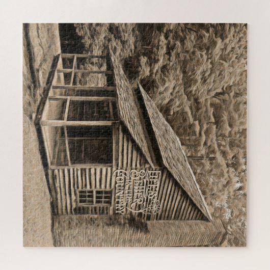 田舎の古い山の小屋で生活が良い ジグソーパズル (横)