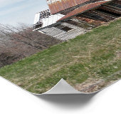 田舎の古い捨て家 ポスター (角)